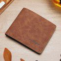 New men's short wallet retro soft leather horizontal wallet leisure multifunctional student ticket clip wholesale