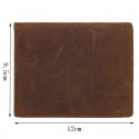 (original foreign trade order inventory tail goods) Amazon popular men's Leather Wallet top layer cowhide Crazy Horse Leather Wallet