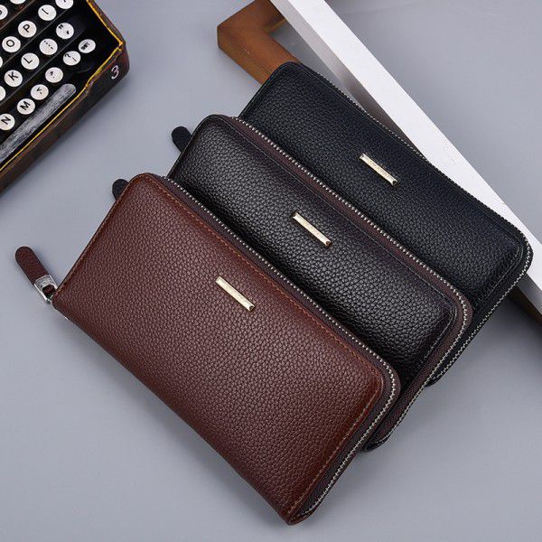 New men's long wallet wallet business leisure multifunctional men's handbag wallet wholesale spot supply
