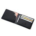 European and American new men's first layer leather wallet RFID ultra-thin simple creative coin bag manufacturer customized direct sales