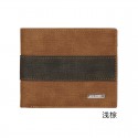 Cross border new men's short matte wallet multi card large capacity Korean fashion youth retro men's wallet