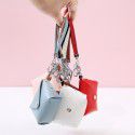 Korean creative online Red popular personalized key chain bag PU leather hand rope zero wallet mini storage small bag