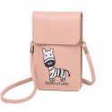  new women's purse vertical cute mini bag mobile phone messenger bag ultra thin mobile phone bag
