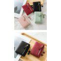 Wallet Female Short Student Korean  new small fresh multifunctional folding tassel pendant wallet zero wallet
