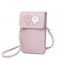  new women's purse vertical cute mini bag mobile phone messenger bag ultra thin mobile phone bag