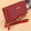  new women's Long Wallet Korean version simple double zipper popular change bag multi card wallet card bag