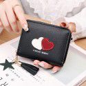  new style small fresh spot color matching change clip fashion Korean version hand card bag trendy women's small money bag