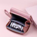 Women's wallet women's Korean fashion embroidery love zero wallet three fold card bag PU Leather Multi card wallet wholesale